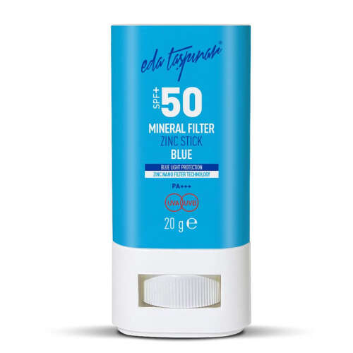 Eda Taşpınar SPF 50+ Mineral Filtreli Mavi Zinc Stick 20 gr - Eda Taşpınar