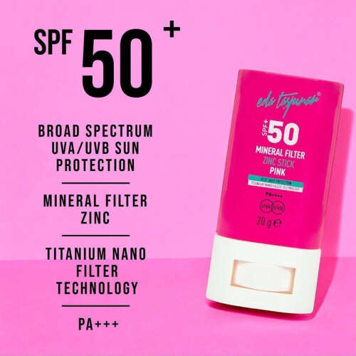 Eda Taşpınar SPF 50+ Mineral Filtreli Pembe Zinc Stick 20 gr - 3