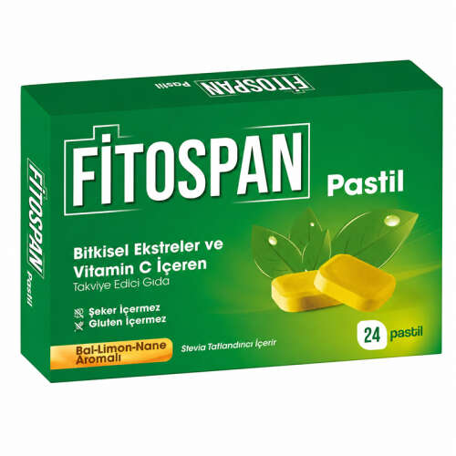 Edis Pharma Fitospan Pastil Takviye Edici Gıda 24 Pastil - Edis Pharma