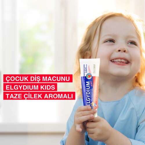 Elgydium Çilek Aromalı 3-6 Yaş Çocuk Diş Macunu 50 ml - 2