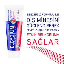 Elgydium Çilek Aromalı 3-6 Yaş Çocuk Diş Macunu 50 ml - 6