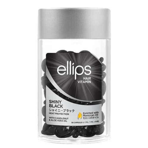 Ellips Siyah Saçlara Özel Işıltı Veren Saç Vitamini 50 Kapsül - 1