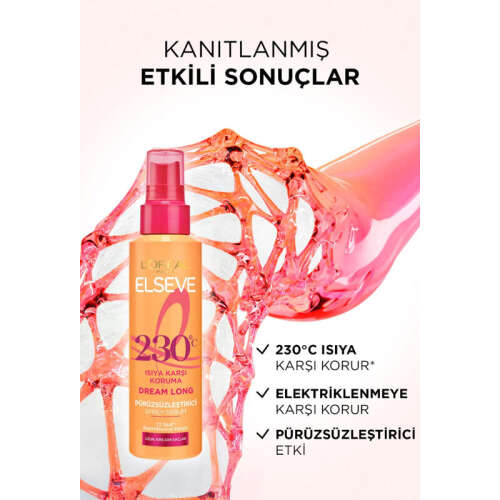 Elseve 230c Isıya Karşı Koruma Pürüzsüzleştirici Sprey Serum 150 ml - 4
