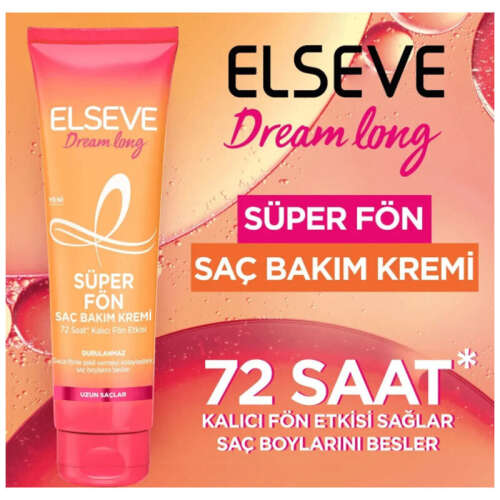 Elseve Dream Long Süper Fön Saç Bakım Kremi 150 ml - 3