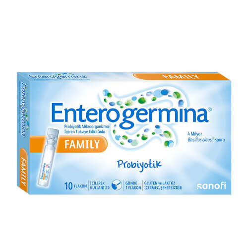 Enterogermina Family Probiyotik Mikroorganizma İçeren Takviye Edici Gıda 10 Flakon - Enterogermina