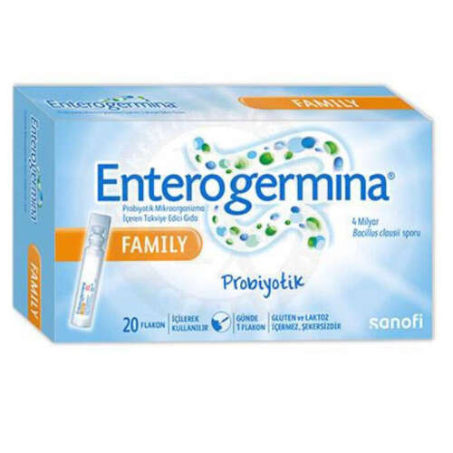 Enterogermina Family Probiyotik Mikroorganizma İçeren Takviye Edici Gıda 20 Flakon - Enterogermina