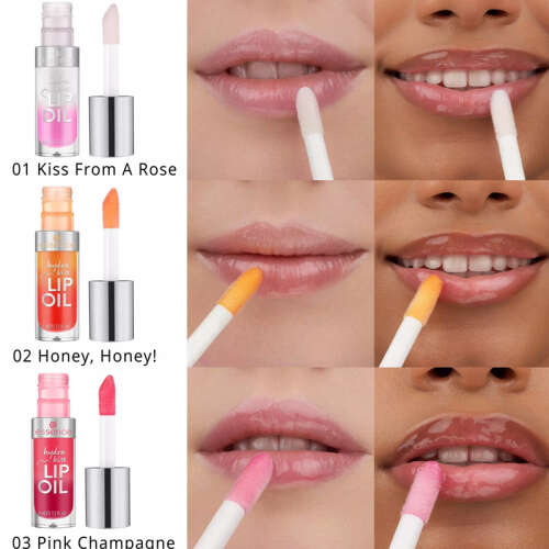 Essence Hydra Kiss Lip Oil - 03 Pink Champagne 4 ml - 6