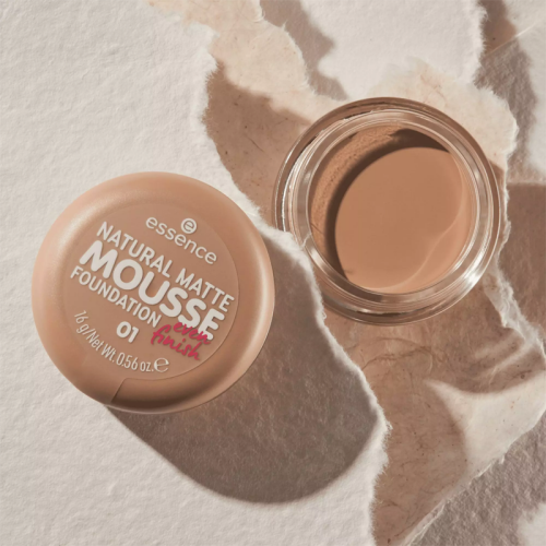 Essence Natural Matte Mousse Foundation 01 - 16gr - 5