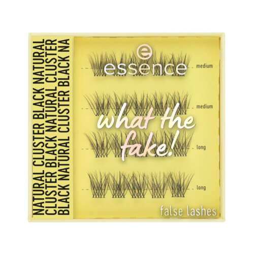 Essence Tekli Takma Kirpikler What the Fake - 06 Natural Cluster Black - Essence