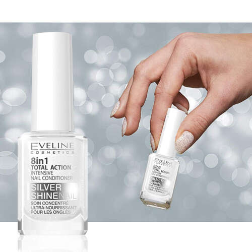 Eveline Silver Shine Intensive Nail Conditioner 8 in 1 Total Action 12 ml - 2