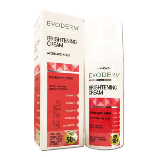 Evoderm Brightening SPF 50+ Aydınlatıcı Krem 50 ml - Evoderm