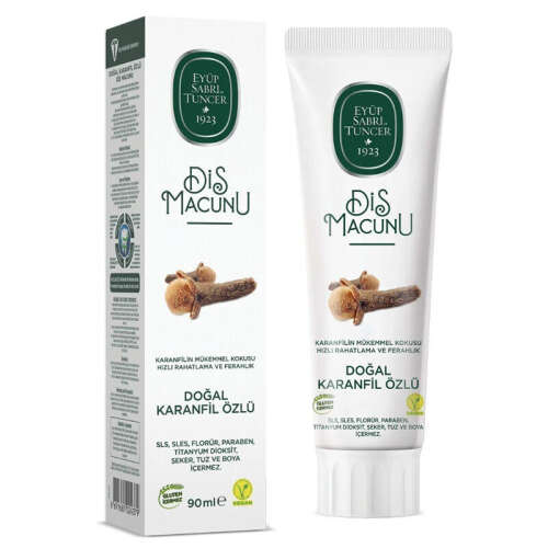 Eyüp Sabri Tuncer Doğal Karanfil Özlü Diş Macunu 90 ml - 1