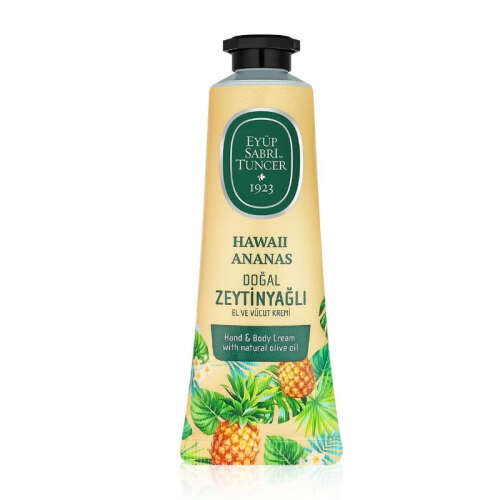 Eyüp Sabri Tuncer Hawaii Ananas Doğal Zeytinyağlı El ve Vücut Kremi 50 ml - Eyüp Sabri Tuncer