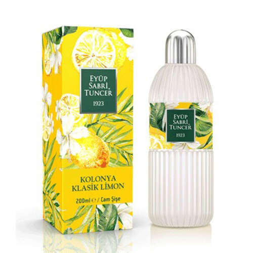 Eyüp Sabri Tuncer Klasik Limon Kolonyası 200 ml - Cam Şişe - Eyüp Sabri Tuncer