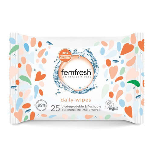 Femfresh Dış Genital Bölge İslak Mendili 25 adet - 1