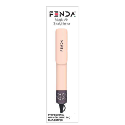Fenda Profesyonel Hava Üflemeli Saç Düzleştirici Pembe - Fenda