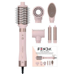Fenda Profesyonel Saç Şekillendirme ve Kurutma Seti Pembe - 1