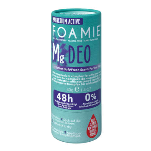 Foamie Magnesium Active Ferah Kokulu Katı Deodorant - Rain In The Woods 40 gr - Foamie