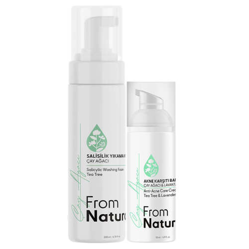 From Natura Akneye Eğilimli Ciltler İçin Bakım Seti - From Natura