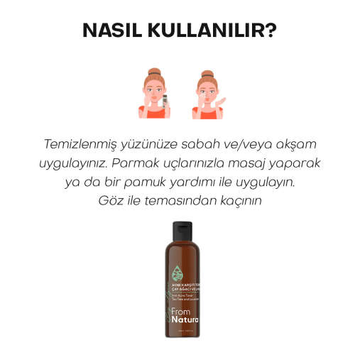 From Natura Çay Ağacı ve Lavanta Akne ve Siyah Nokta Karşıtı Tonik 100 ml - 5