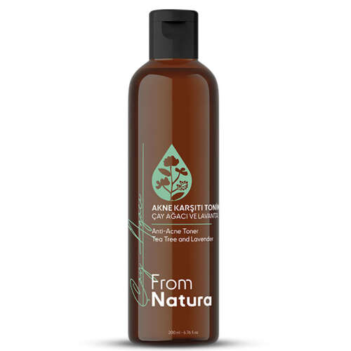 From Natura Çay Ağacı ve Lavanta Akne ve Siyah Nokta Karşıtı Tonik 200 ml - 1