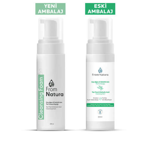 From Natura Çay Ağacı ve Salisilik Asit Yıkama Köpüğü 200 ml - 4