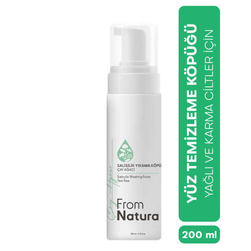 From Natura Çay Ağacı ve Salisilik Asit Yıkama Köpüğü 200 ml - 1