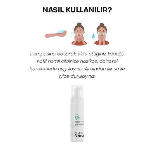 From Natura Çay Ağacı ve Salisilik Asit Yıkama Köpüğü 200 ml - 5