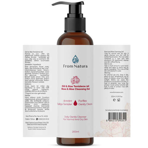 From Natura Gül Aloe Temizleme Jeli 200 ml - 2
