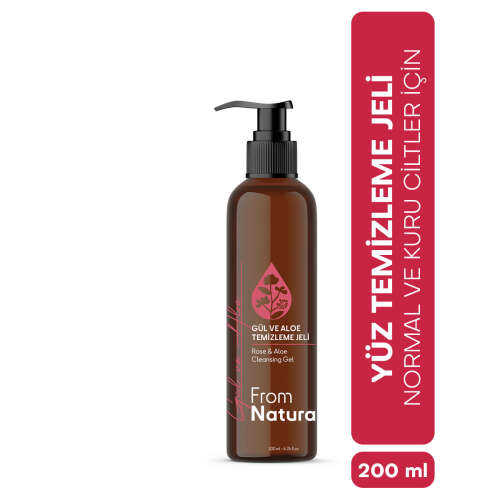 From Natura Gül Aloe Temizleme Jeli 200 ml - From Natura