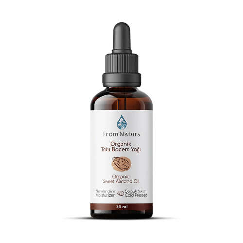 From Natura Organik Soğuk Sıkım Tatlı Badem Yağı 30 ml - 1