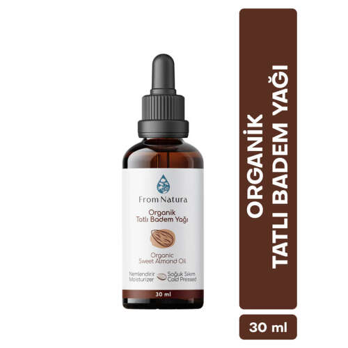 From Natura Organik Soğuk Sıkım Tatlı Badem Yağı 30 ml - 4
