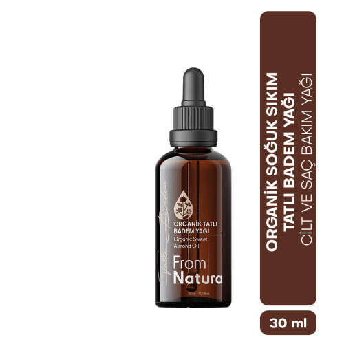 From Natura Organik Soğuk Sıkım Tatlı Badem Yağı 30 ml - From Natura