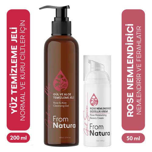 From Natura Rose Hassas Citler için Bakım Seti - From Natura