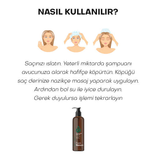 From Natura Tea Tree Mint Kepek Karşıtı Şampuan 350 ml - 5