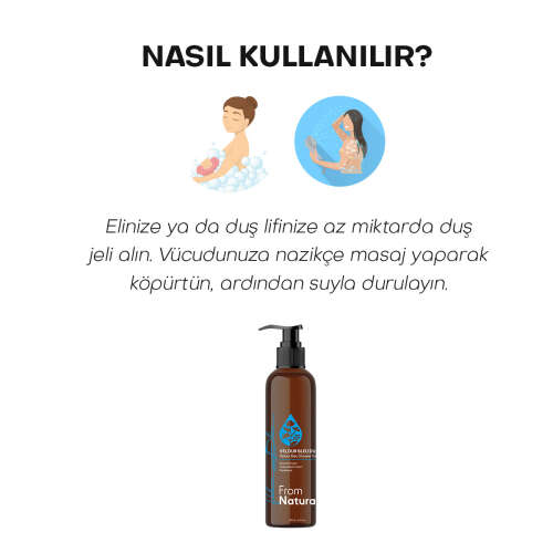 From Natura Velour Bleu Duş Jeli 200 ml - 5