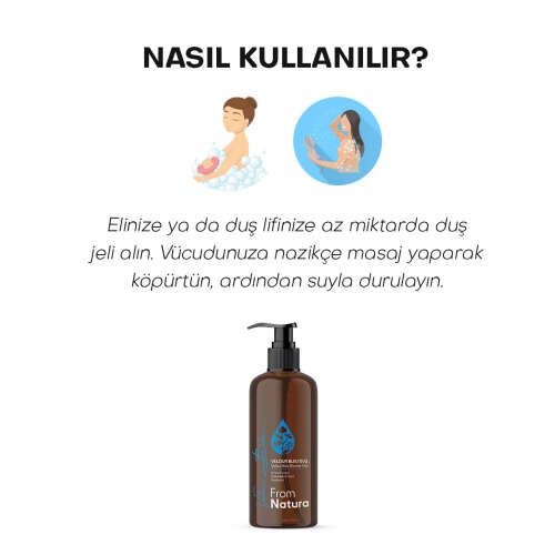 From Natura Velour Bleu Duş Jeli 500 ml - 6