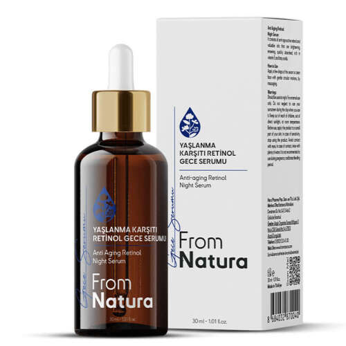 From Natura Yenileyici Yaşlanma Karşıtı Retinol Gece Serumu 30 ml - From Natura