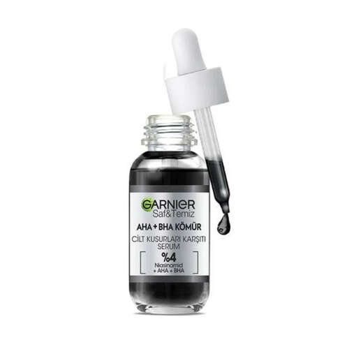 Garnier AHA+BHA Kömür Cilt Kusurları Karşıtı Serum 30 ml - Garnier