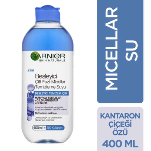 Garnier Çift Fazlı Micellar Makyaj Temizleme Suyu 400 ml - 1