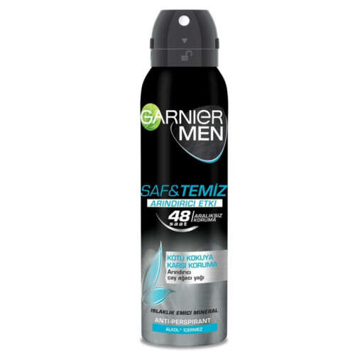 Garnier Men Saf ve Temiz Arındırıcı Etki Deodorant Sprey 150 ml - 2