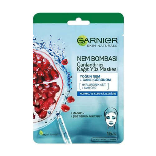 Garnier Nem Bombası Canlandırıcı Kağıt Yüz Maskesi 28 g - Garnier