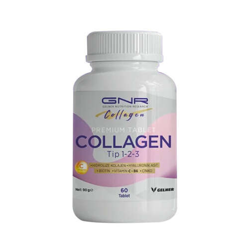 GNR Collagen Hidrolize Kolajen Tip1,2,3 İçeren Takviye Edici Gıda 60 Tablet - Gnr Collagen