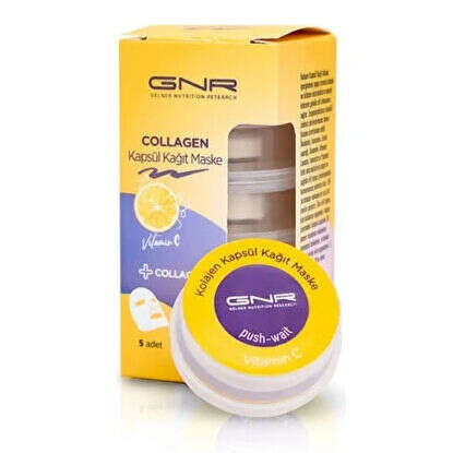 Gnr Collagen Kapsül Kağıt Maske 5 Adet - Gnr Collagen