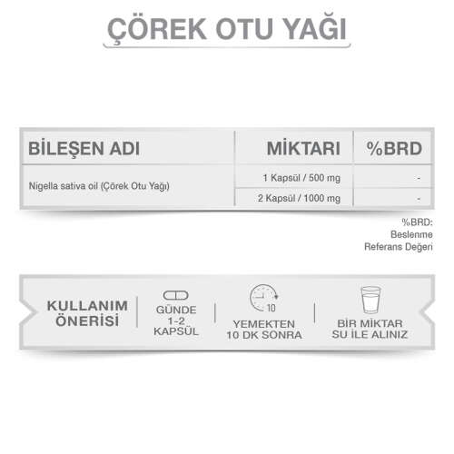 Goodday Çörek Otu Yağı Takviye Edici Gıda 30 Kapsül - 4