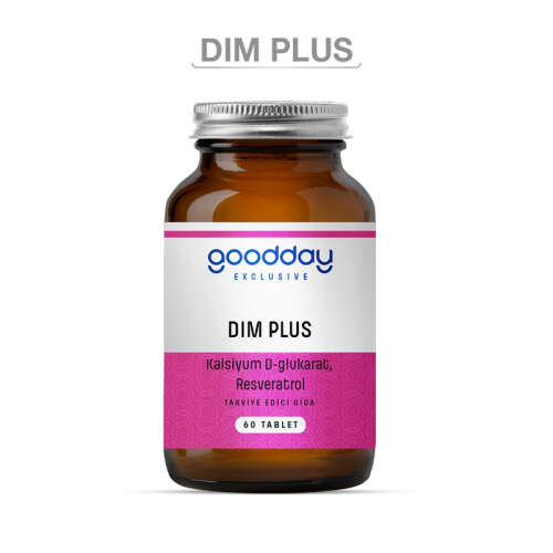 Goodday DIM PLUS Kalsiyum D Glukarat Takviye Edici Gıda 60 Tablet - Goodday