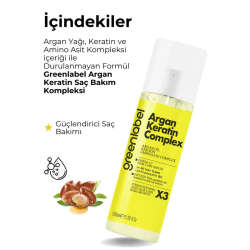 Greenlabel Argan Keratin Saç Bakım Kompleksi 100 ml - 2