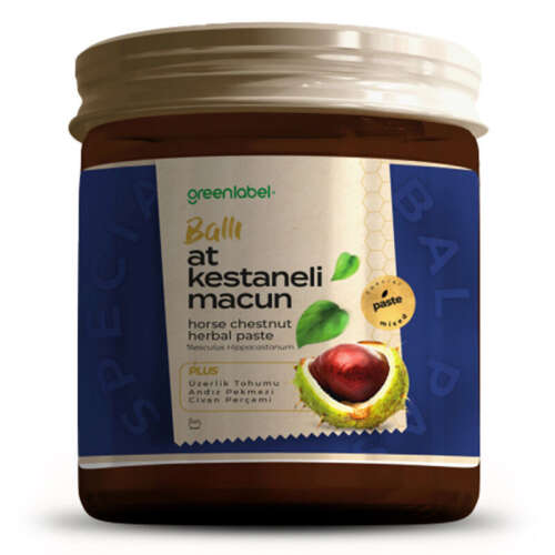 Greenlabel At Kestanesi ve Üzerlik Tohumlu Macun 250 gr - Greenlabel