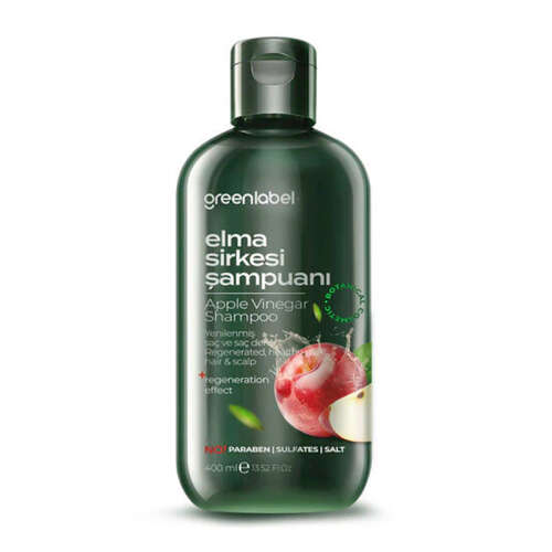 Greenlabel Elma Sirkesi Özlü Arındırıcı Şampuanı 400 ml - Greenlabel