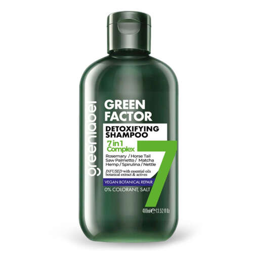 Greenlabel Green Factor 7 Bitkili Yoğun Bakım Şampuanı 400 ml - Greenlabel